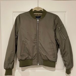 Madewell Olive Green Bomber Jacket